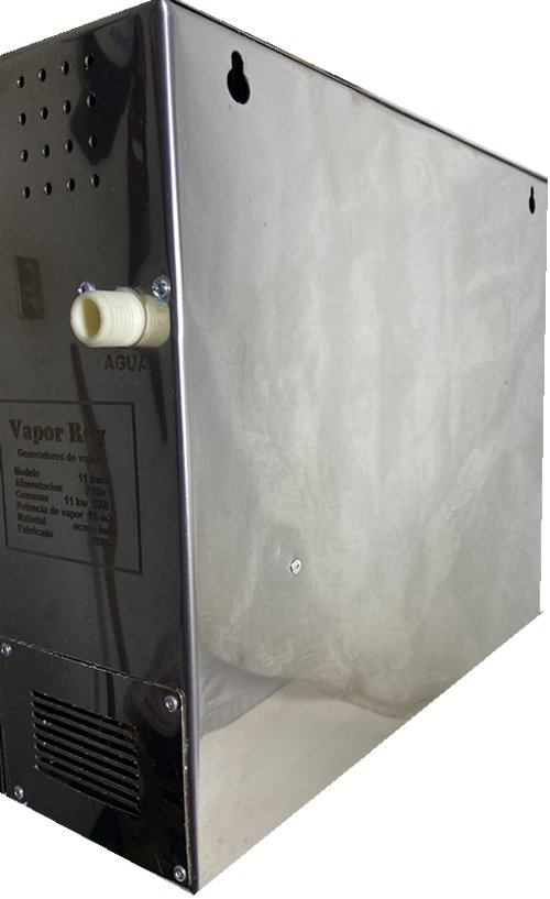 parte posterior de generador de vapor